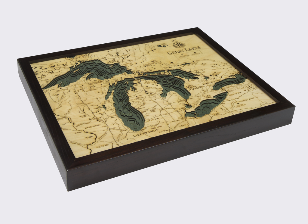 WoodChart of Great Lakes (Small)