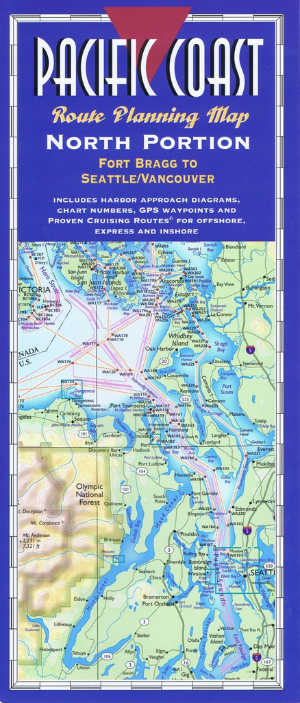 Pacific Coast Route Planning Map (North Portion)