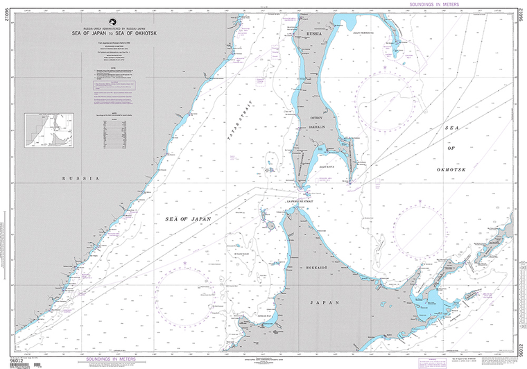 NGA Chart 96012: Sea of Japan to Sea of Okhotsk