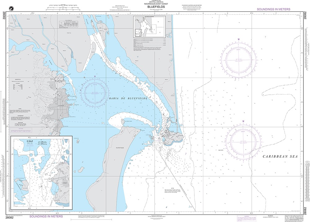 NGA Chart 28082: Bluefields (Nicaragua)