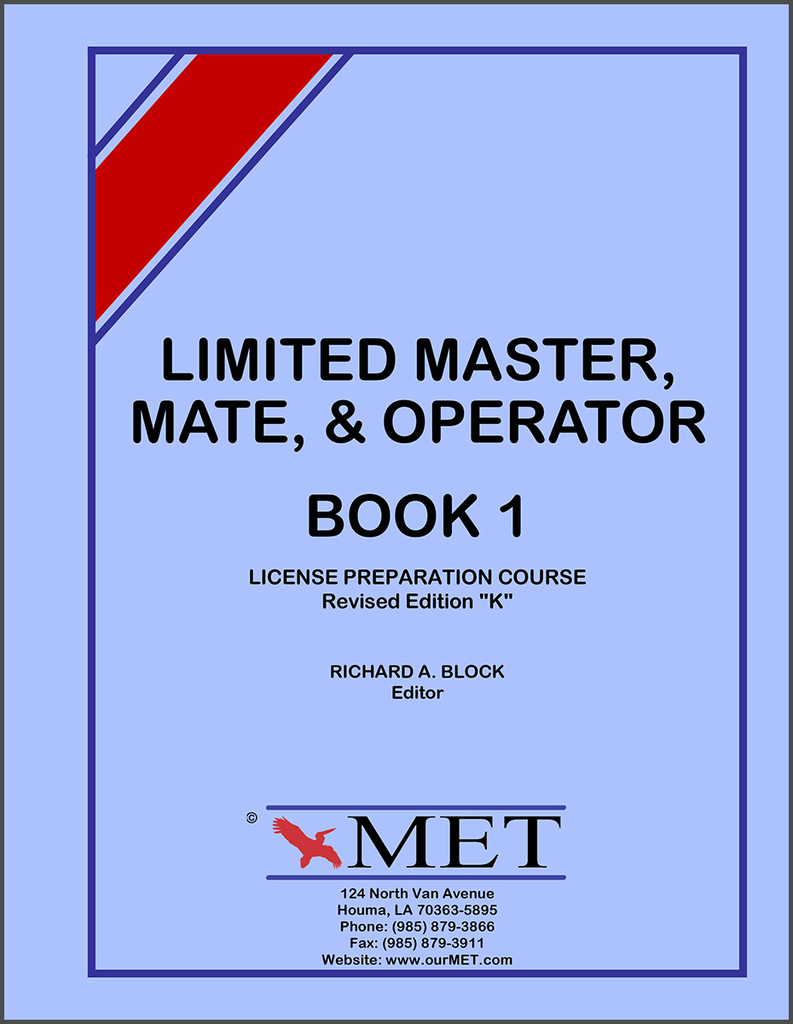 Limited Master Mate & Operator License Study Course Study Guide Master Product Record