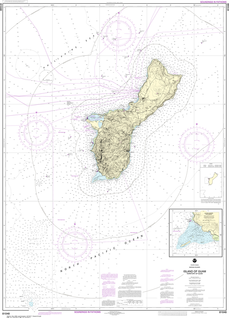 NOAA Chart 81048: Mariana Islands - Island of Guam, Territory of Guam, Cocos Lagoon