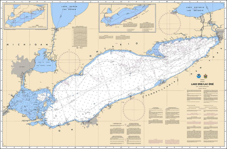 CHS Chart 2100: Lake Erie / Lac Érié