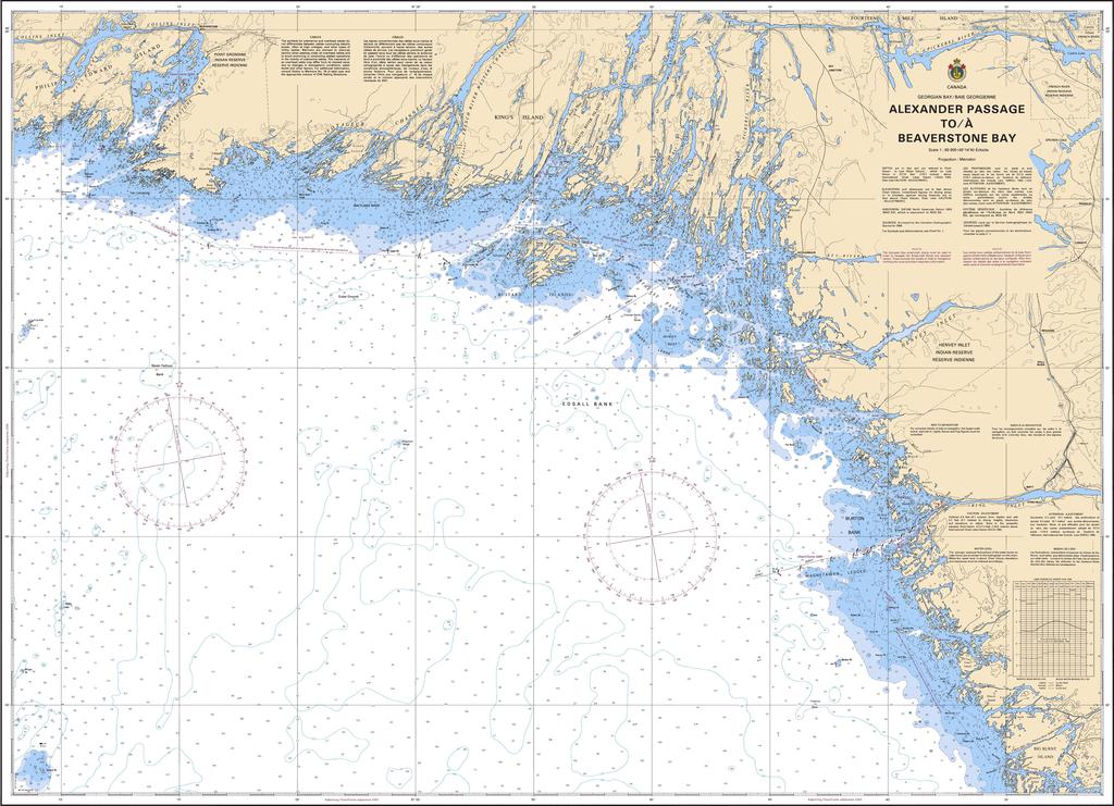 CHS Chart 2244: Alexander Passage to/à Beaverstone Bay