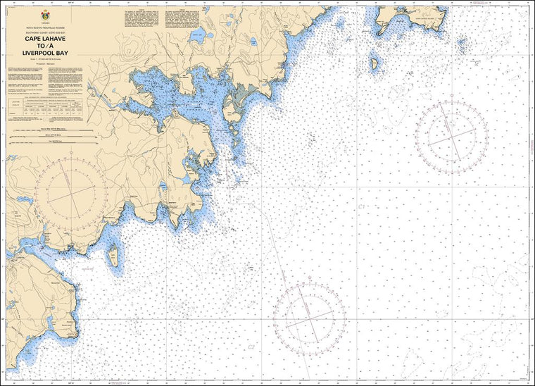 CHS Chart 4211: Cape Lahave to / à Liverpool Bay