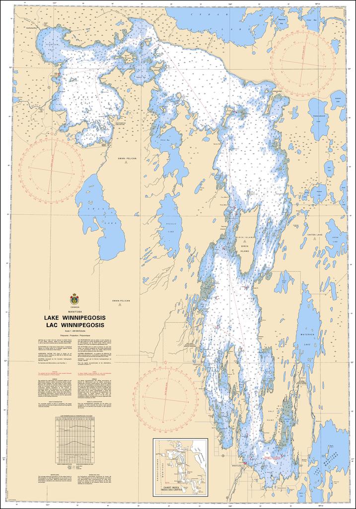 CHS Chart 6270: Lake Winnipegosis/Lac Winnipegosis