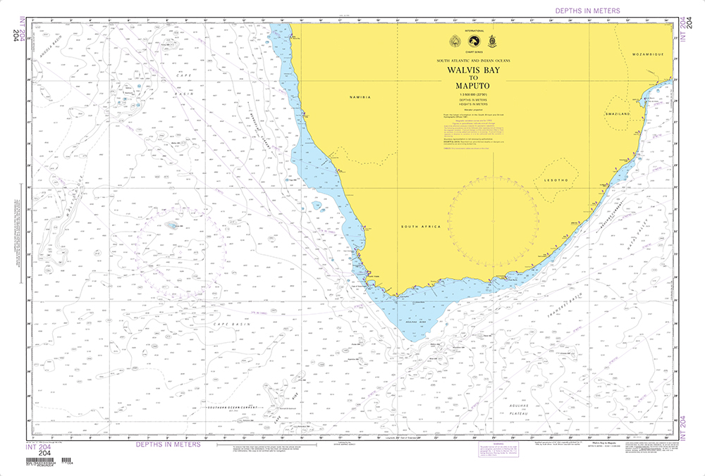 NGA Chart 204: Walvis Bay to Maputo