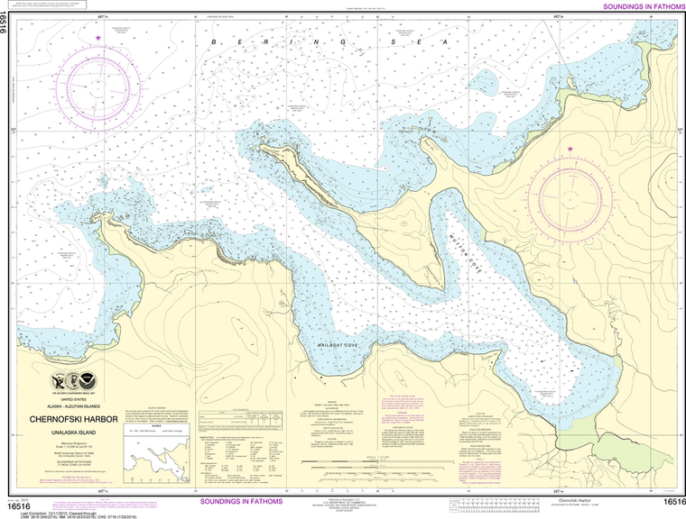 NOAA Chart 16516: Chernofski Harbor
