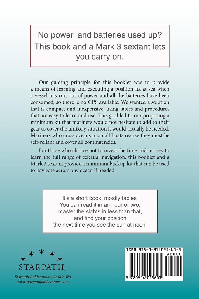 GPS Backup with a Plastic Sextant