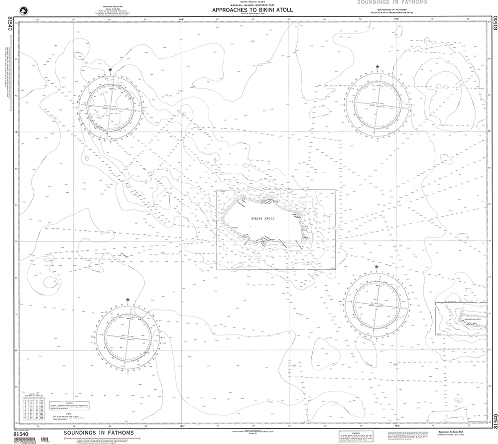 NGA Chart 81540: Approaches to Bikini Atoll