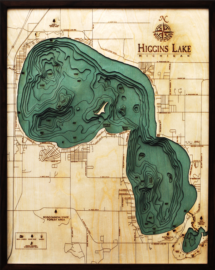 WoodChart of Higgins Lake, Michigan