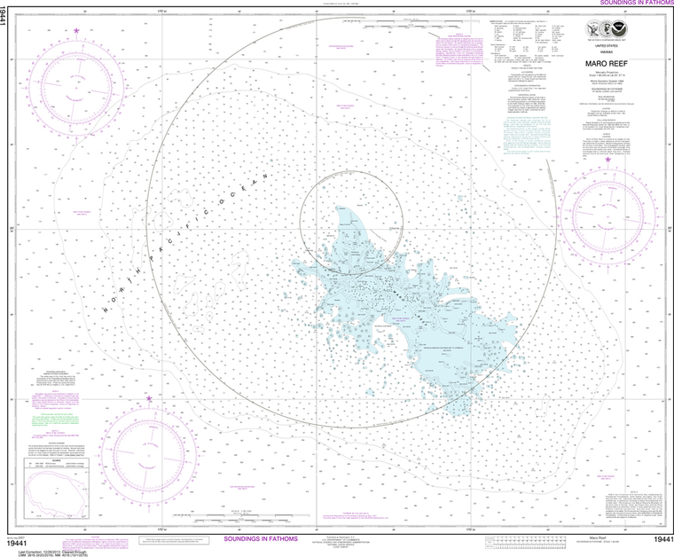 NOAA Chart 19441: Maro Reef