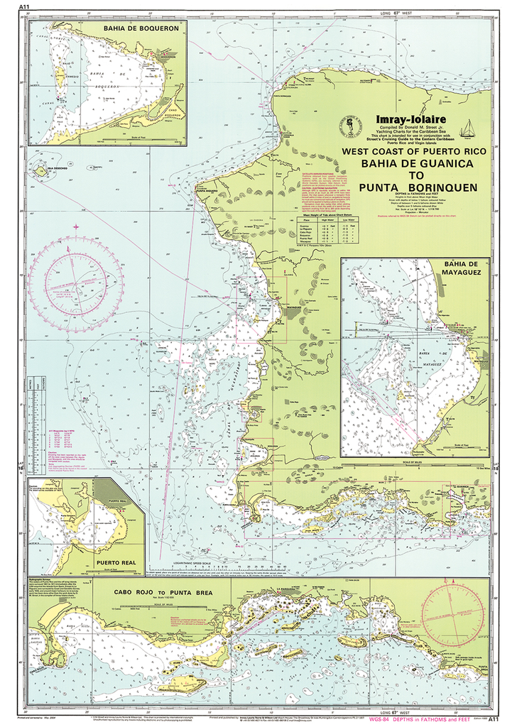 Imray Chart A11: Bahia de Guanica to Punta Borinquen