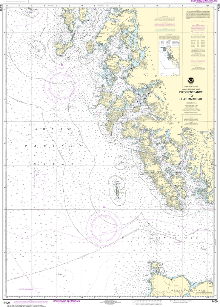 NOAA Chart 17400: Dixon Entrance to Chatham Strait