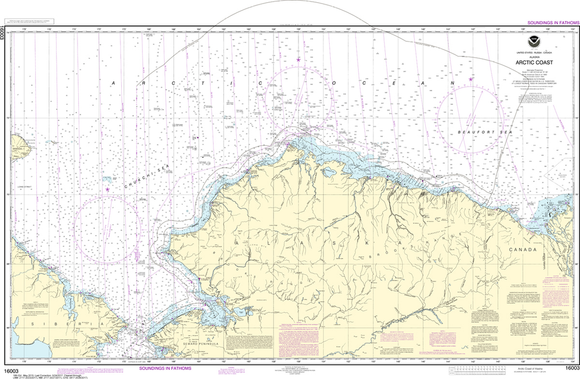 NOAA Charts for the Alaska Coast (AK16): Northern Coast