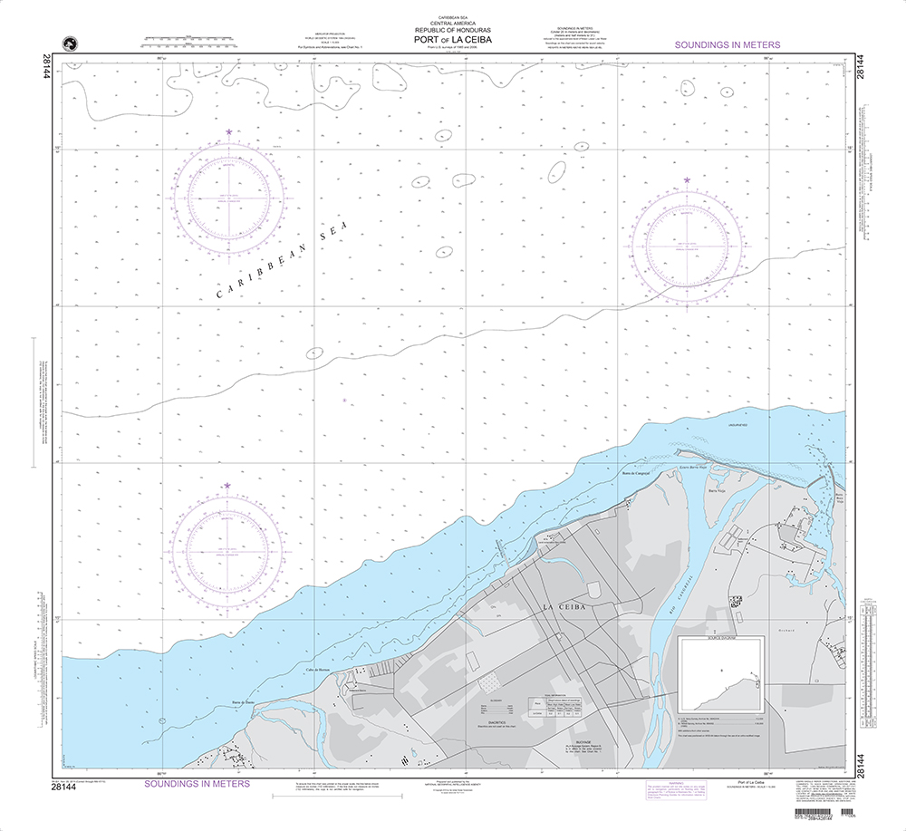 NGA Chart 28144: Port of La Ceiba (Honduras)