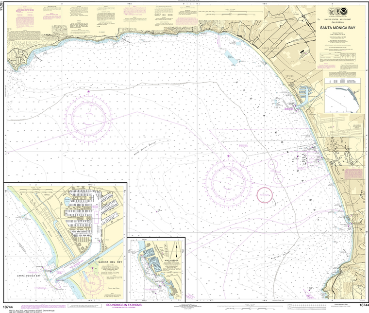 NOAA Chart 18744: Santa Monica Bay, King Harbor