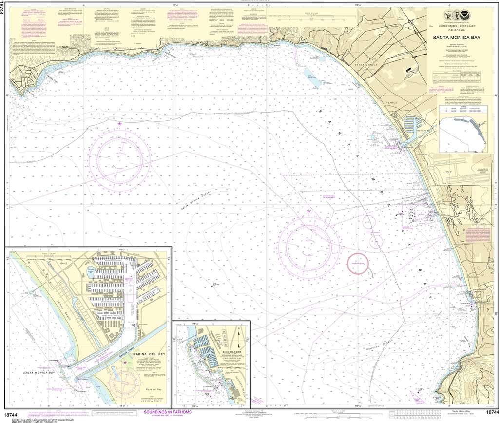 NOAA Chart 18744: Santa Monica Bay, King Harbor