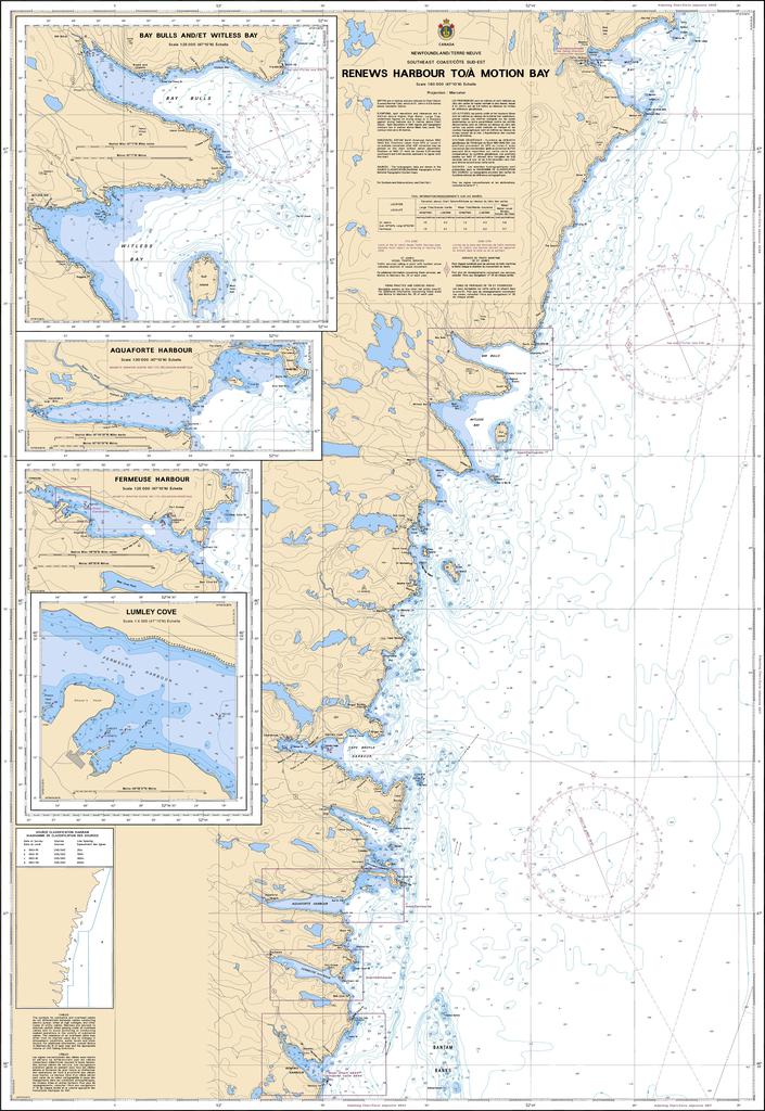 CHS Chart 4845: Renews Harbour to/à Motion Bay