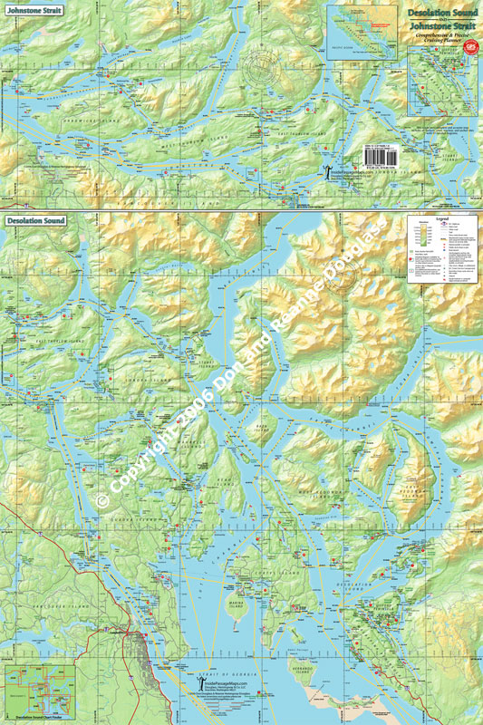 Desolation Sound & Johnstone Strait Cruise Planning Map