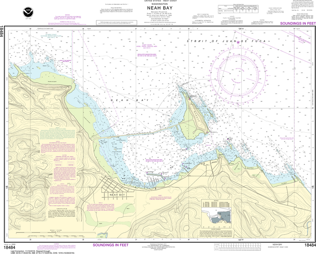 NOAA Chart 18484: Neah Bay