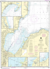 NOAA Chart 14863: Saginaw Bay, Port Austin Harbor, Caseville Harbor, Entrance to Au Sable River, Sebewaing Harbor, Tawas Harbor