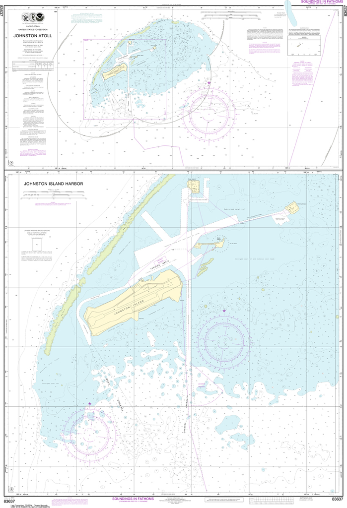 NOAA Chart 83637: Johnston Atoll, Johnston Island Harbor