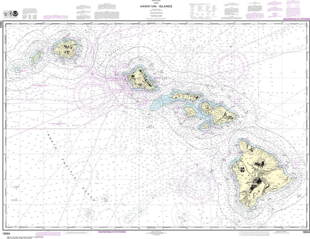 NOAA Chart 19004: Hawai'ian Islands
