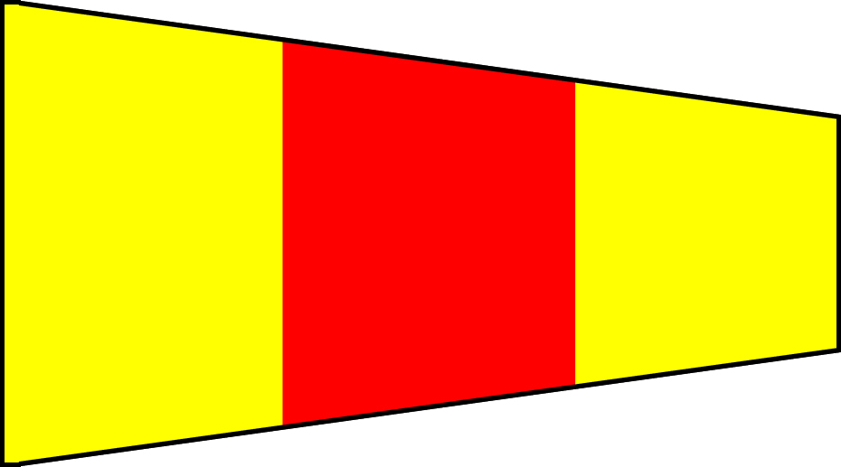 Captain's-Nautical-Supplies-Eder-Flag-International-Code-Of-Signals-Nylon-Marine-Grade-Number-0-Zero