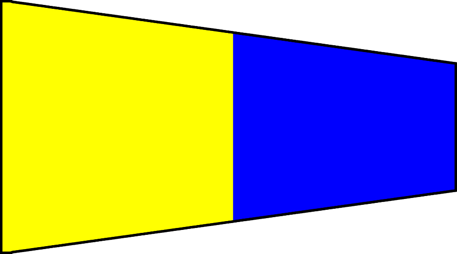Captain's-Nautical-Supplies-Eder-Flag-International-Code-Of-Signals-Nylon-Marine-Grade-Number-5-Five
