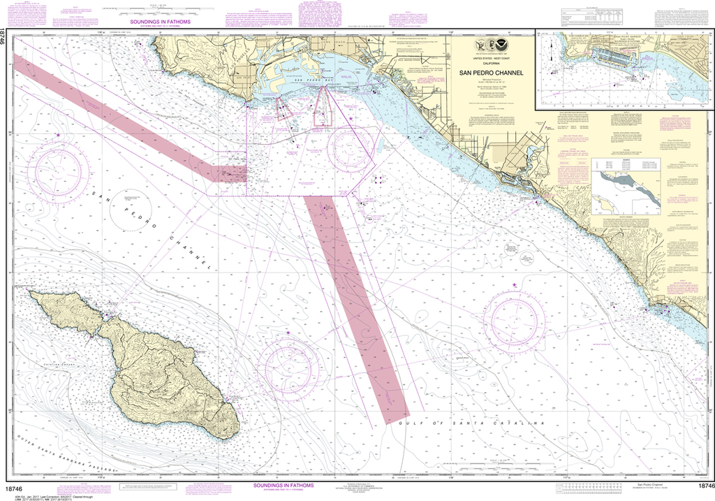 NOAA Chart 18746: San Pedro Channel, Dana Point Harbor