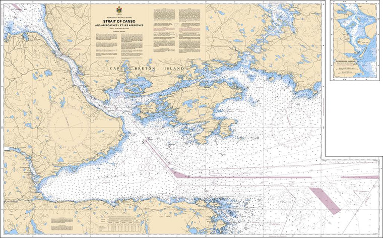 CHS Chart 4335: Strait of Canso and Approaches / et les approches