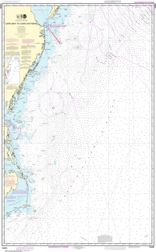 NOAA Chart 12200: Cape May to Cape Hatteras