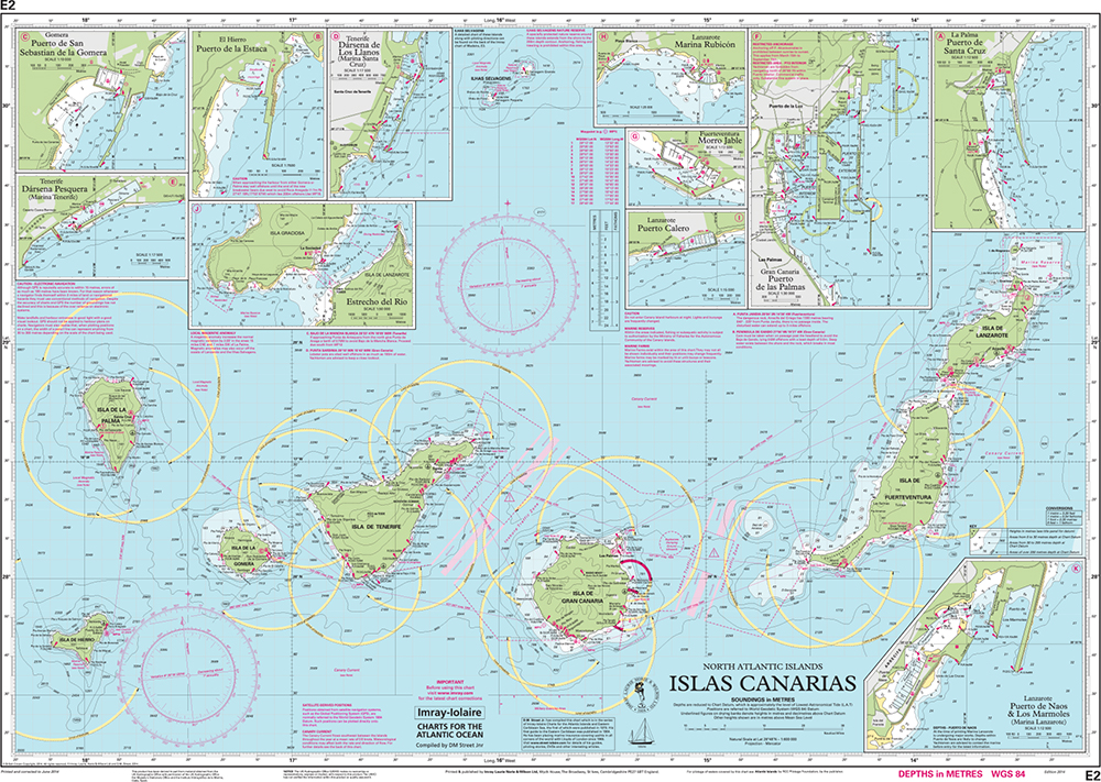Imray Chart E2: Islas Canarias