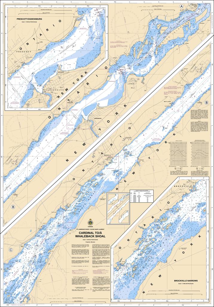 CHS Chart 1435: Cardinal to/à Whaleback Shoal