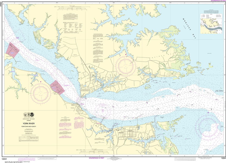 NOAA Chart 12241: York River - Yorktown and Vicinity