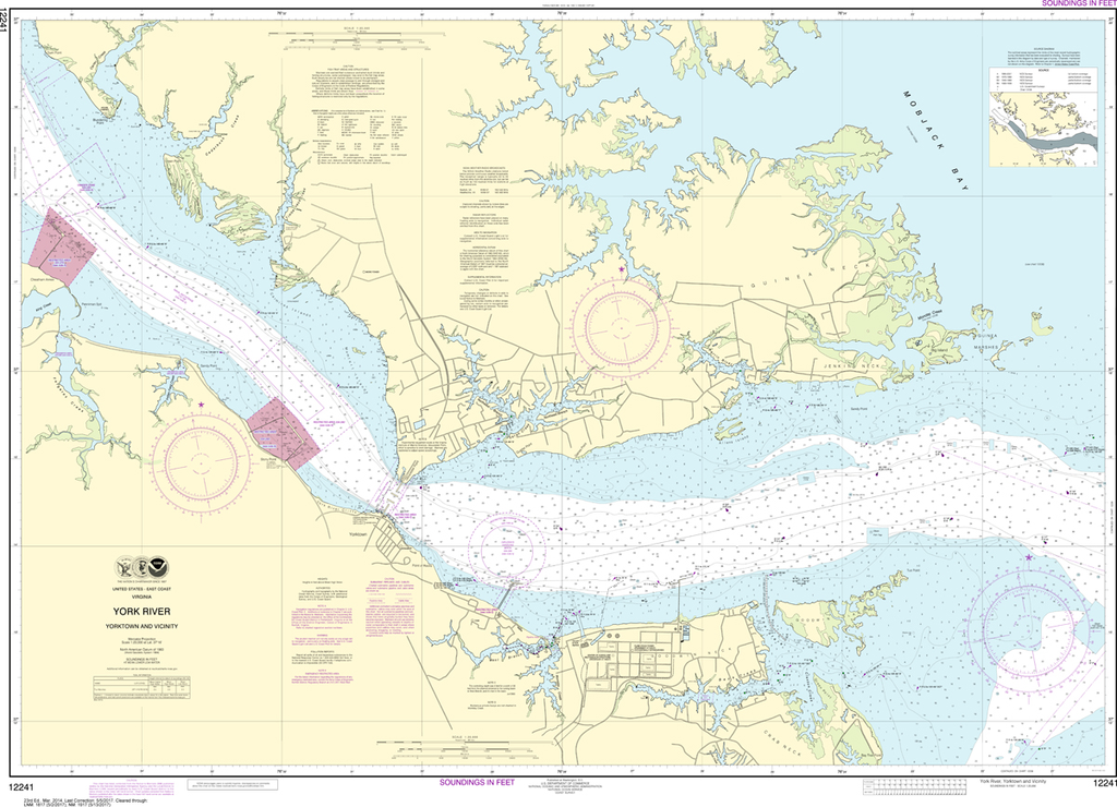 NOAA Chart 12241: York River - Yorktown and Vicinity