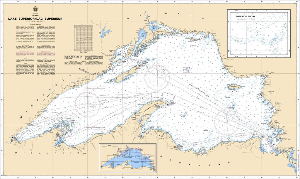 CHS Chart 2300: Lake Superior/Lac Supérieur