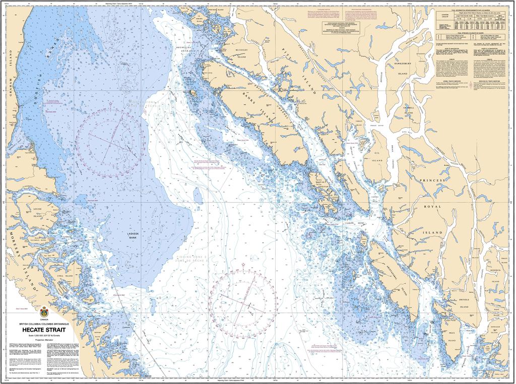 CHS Chart 3902: Hecate Strait