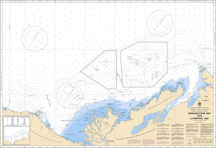 CHS Chart 7620: Demarcation Bay to/à Liverpool Bay