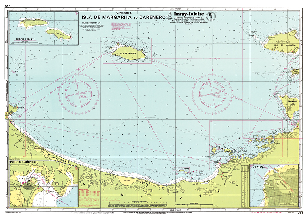 Imray Chart D13: Isla de Margarita to Carenero