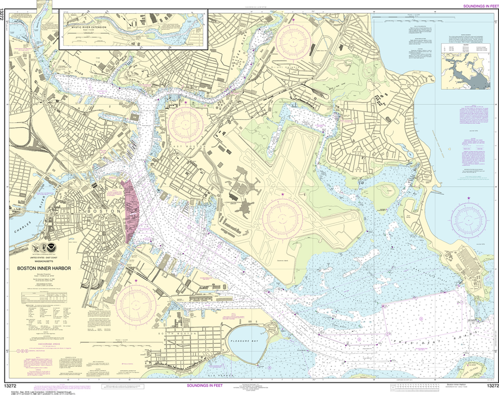 NOAA Chart 13272: Boston Inner Harbor