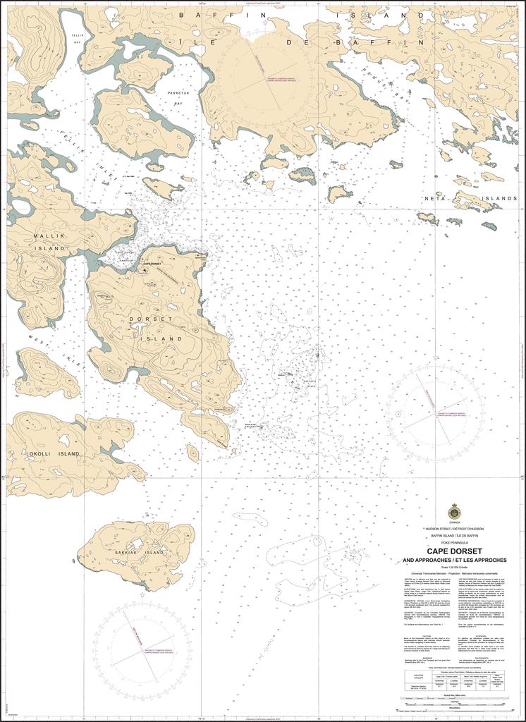 CHS Chart 5451: Cape Dorset and Approaches/et les Approches