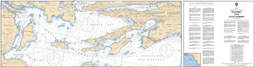 CHS Chart 2205: Killarney to/à Little Current