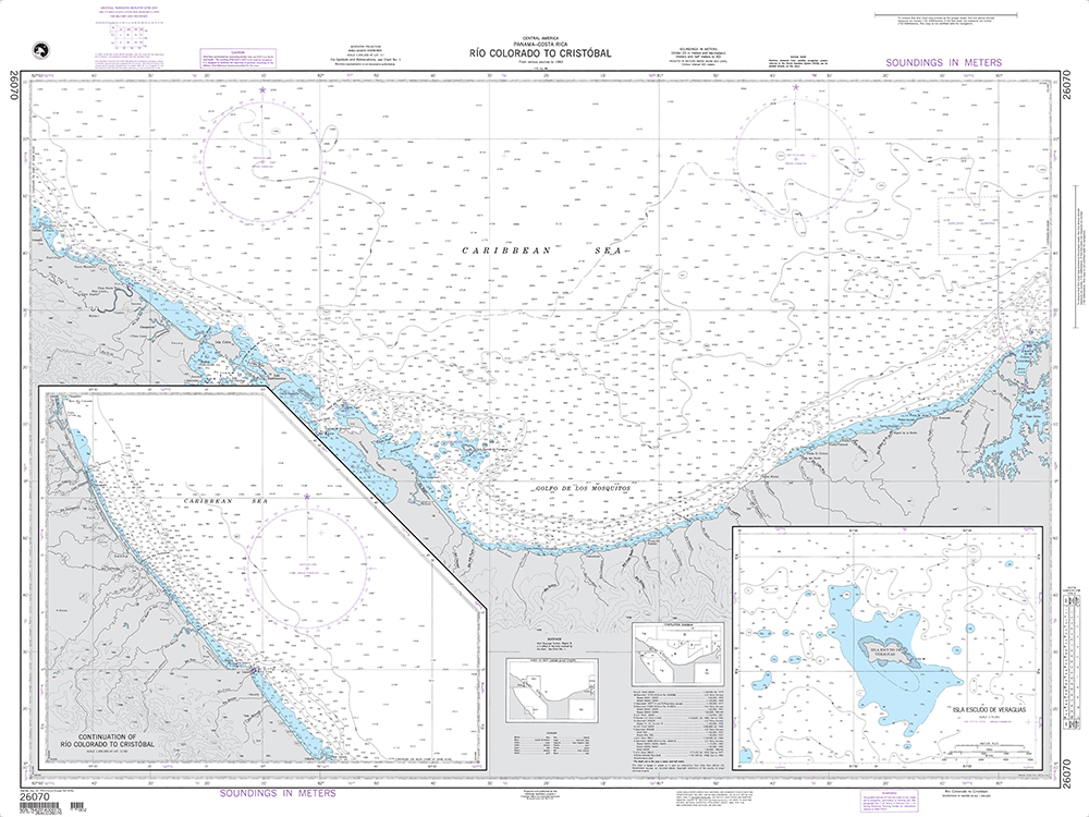 NGA Chart 26070: Rio Colorado to Cristobal