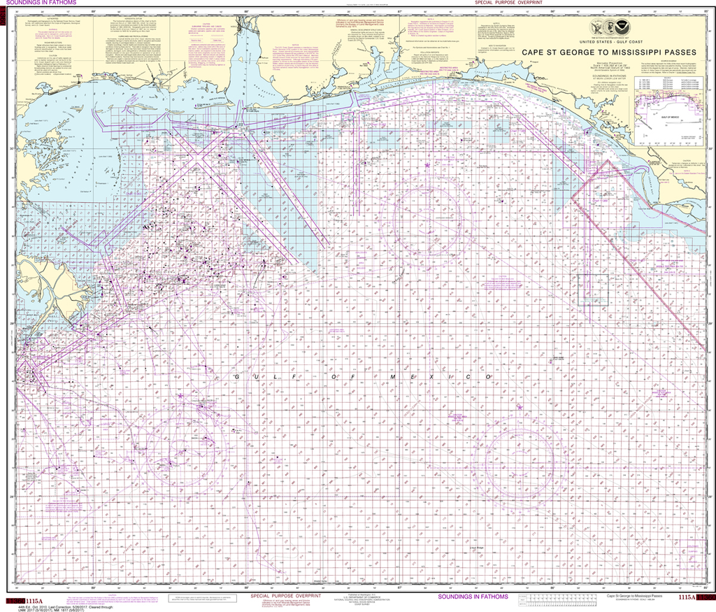 thumbnail image 2 of NOAA Nautical Chart 11013: Straits Of Florida And Approaches - 35.5"; X 43"; Traditional Paper Waterproof Chart 2 of 12