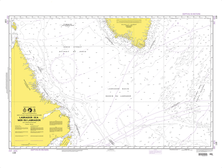 NGA Chart 110: Labrador Sea