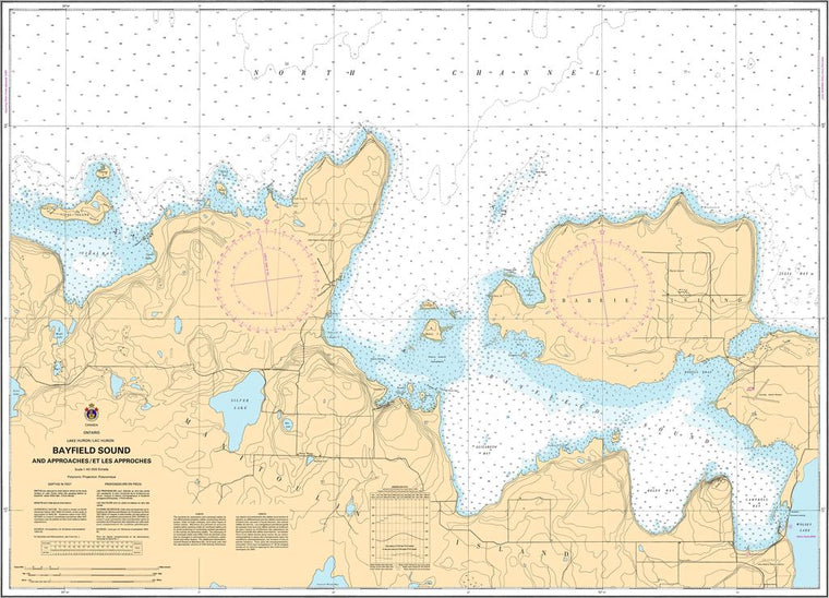 CHS Chart 2258: Bayfield Sound and Approaches/et les approches