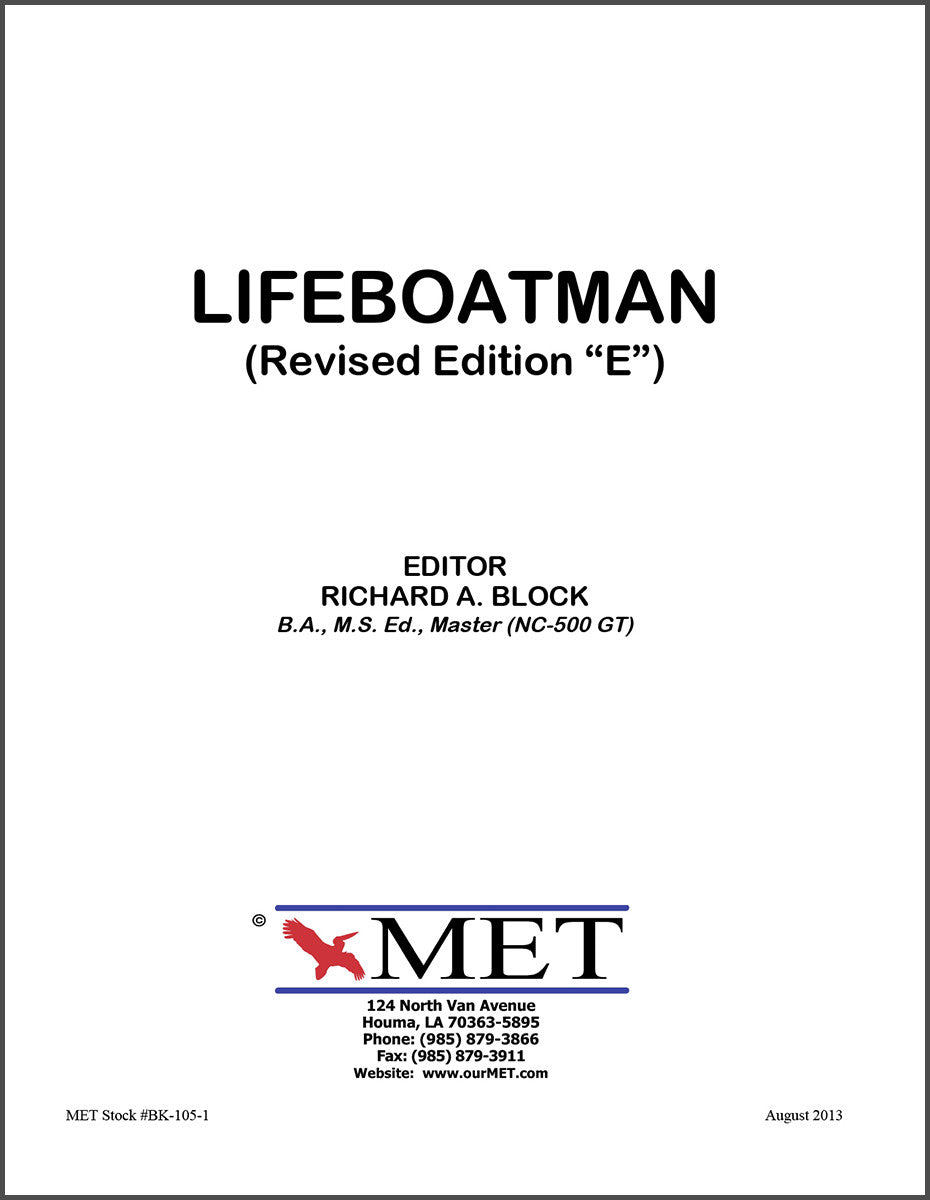 BK-105-1 Lifeboatman Certification Study Guide